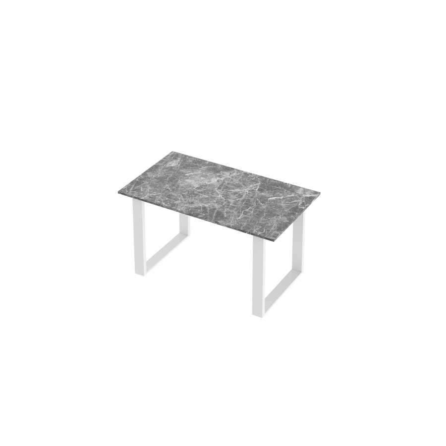 Maxima Nota Dining Table - Dark Venatino/White