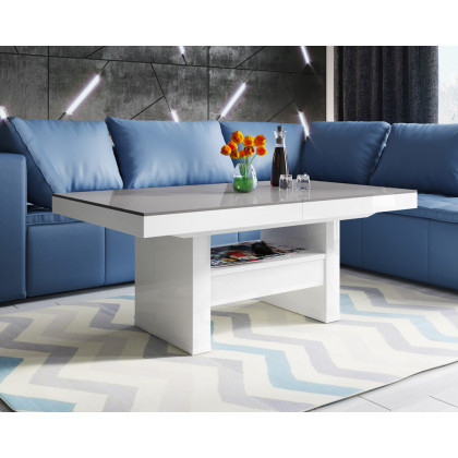 Maxima Aversa Lux Coffee Table/Dining Table - Cappuccino/White
