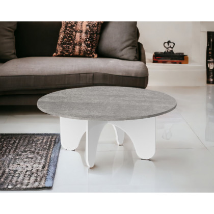 Maxima Lida Coffee Table - Gray Stone/White