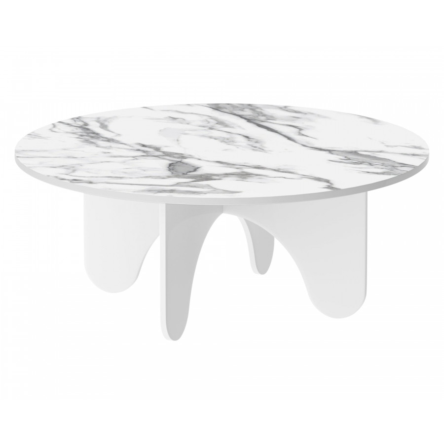 Maxima Lida Coffee Table - Marble/White