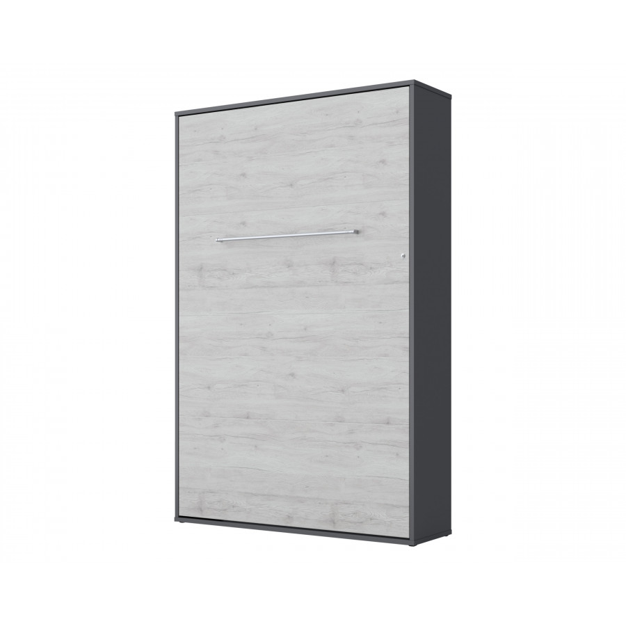 Maxima Inverto Murphy Vertical Bed - White/Gray, Full Size