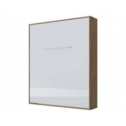 Maxima Murphy Vertical Bed with LED - Oak Country/White, Queen Size