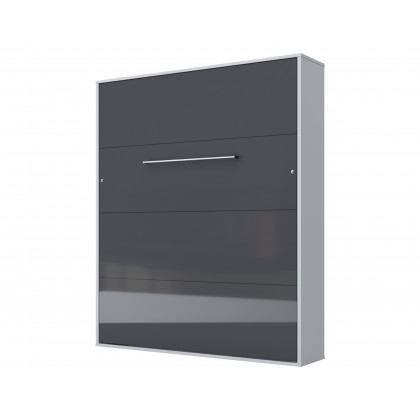 Maxima Murphy Vertical Bed with LED - Gray/White, Queen Size
