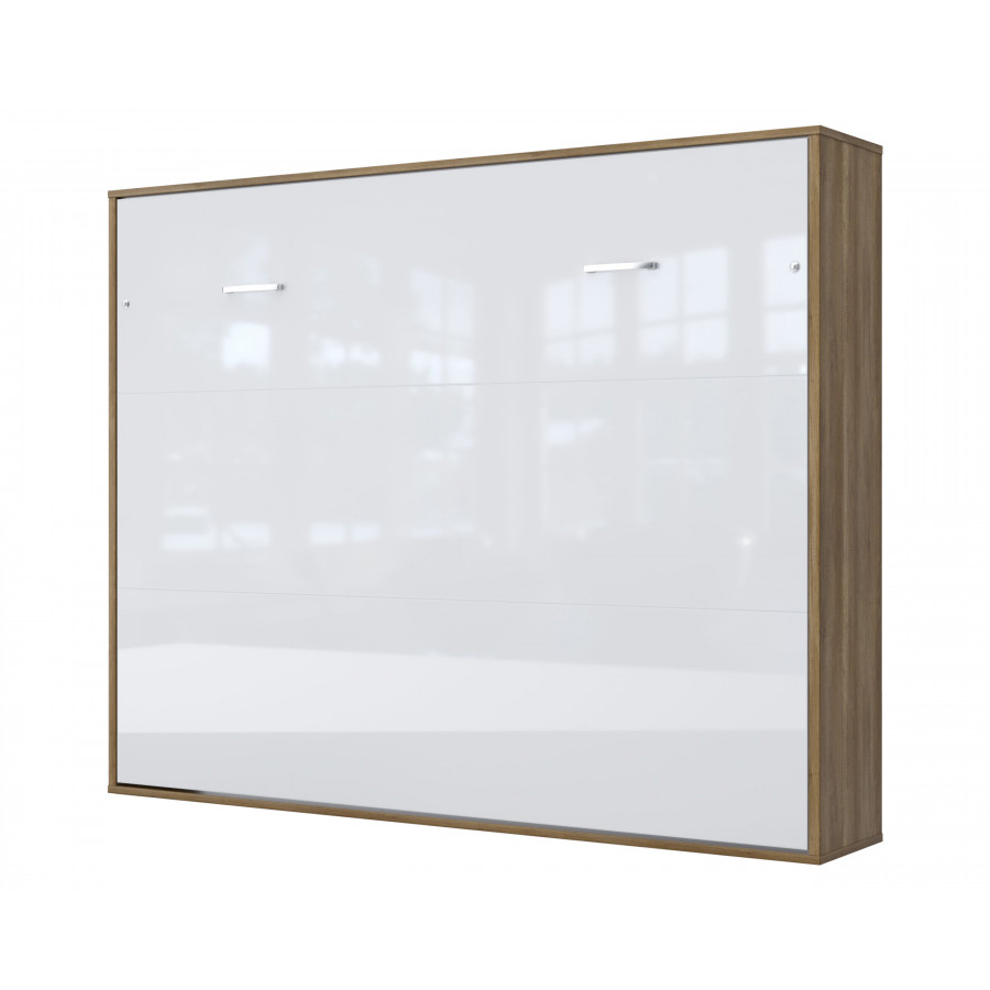 Maxima Inverto Murphy Horizontal Bed - Oak Country/White, Queen Size