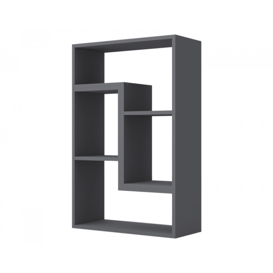 Maxima Liana Bookcase - Slate Gray