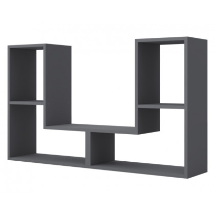 Maxima Liana Bookcase - Slate Gray