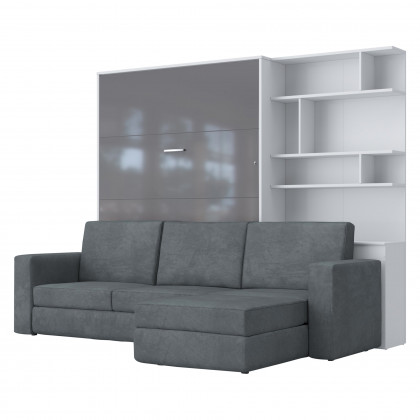 Maxima - Murphy Vertical Bed with Sofa and Bookcase