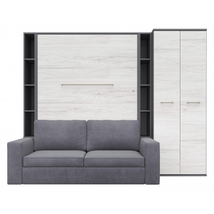 Maxima - Inverto Murphy Vertical Bed with 2 Cabinets and Wardrobe