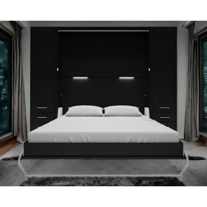 Maxima - Inverto Murphy Vertical Bed with 2 Cabinets in Queen Size