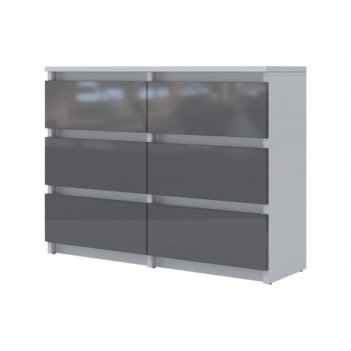 Maxima Echo Double Dresser - White/Gray