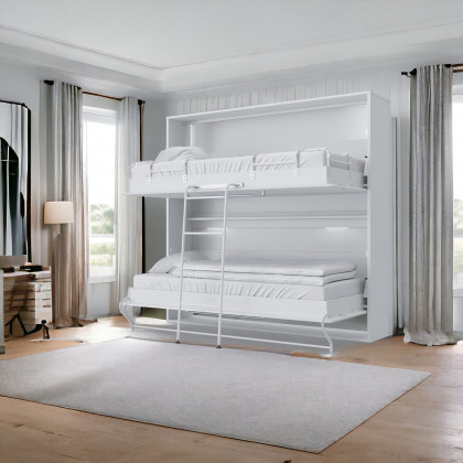 Maxima Otis Bed with Mattress - White, Twin Size