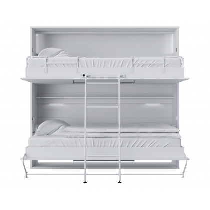 Maxima Otis Bed with Mattress - White, Twin Size