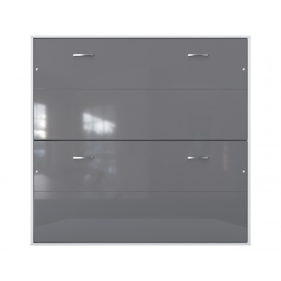 Maxima Otis Bed with Mattress - Gray, Twin Size