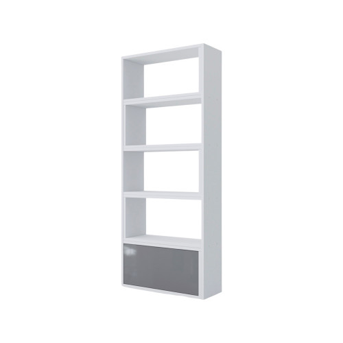 Maxima Pato Modular Bookcase - White/Gray