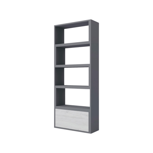 Maxima Pato Modular Bookcase - Natural Oak/White