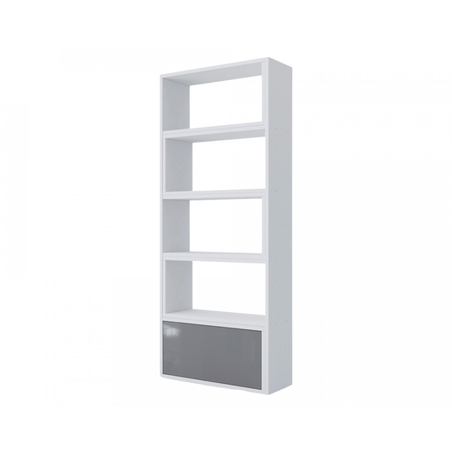 Maxima Pato Modular Bookcase - White/Gray