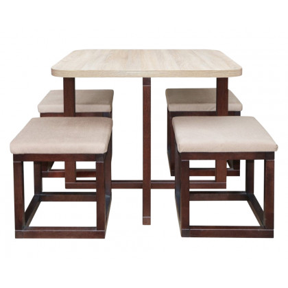 Maxima - Mirage-Q Dining Set in Oak Wood