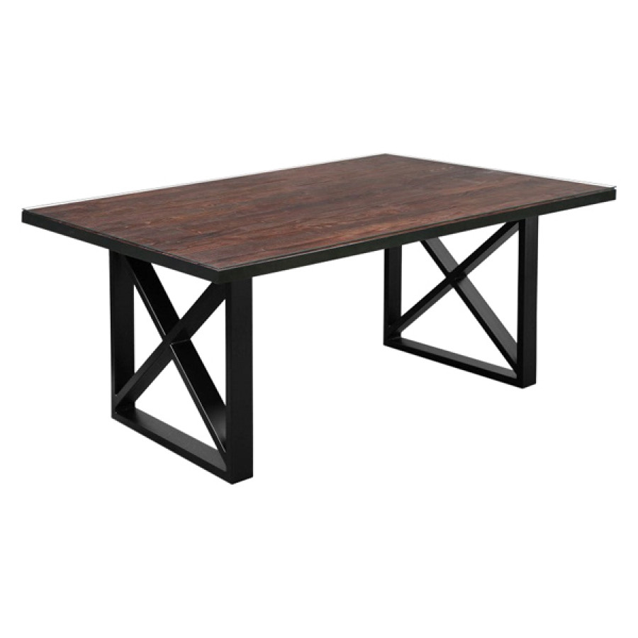 Maxima - Kanto-T Glass Top Solid 70.8" Dining Table