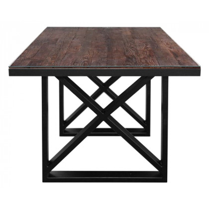 Maxima - Kanto-T Glass Top Solid 70.8" Dining Table