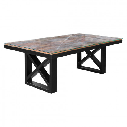 Maxima - Kanto-T Glass Top Solid 70.8" Dining Table