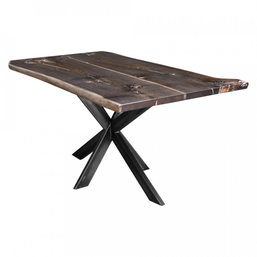 Maxima - Banur-104 Solid Dining Table in Oak Wood
