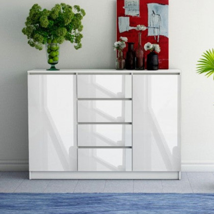 Maxima Adara 120 Sideboard - White, 47"
