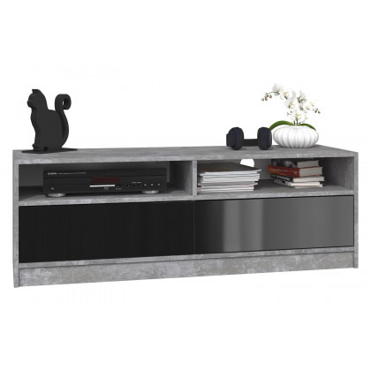 Maxima Acacia TV Stand - Gray/Black