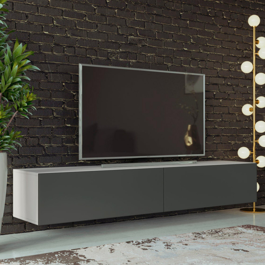 Maxima Modern Floating 71" Long Vigo RTV TV Stand - Wenge