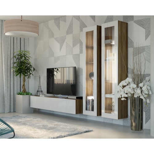 Maxima Lido 4 TV Set - Natural Oak/White