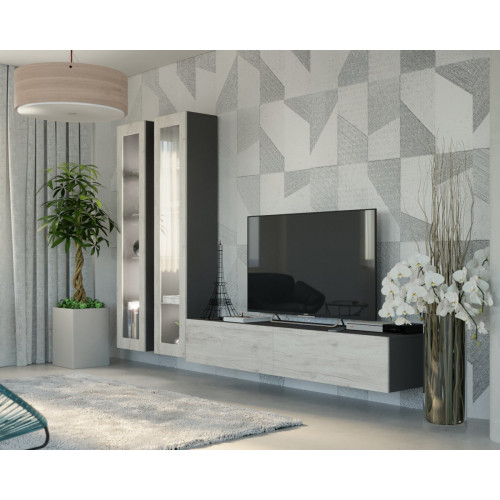 Maxima Lido 4 TV Set - Slate Gray/White Monaco