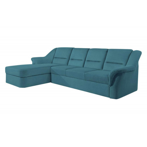 Maxima - Lisbona S Sleeper Sectional in Blue, Fabric