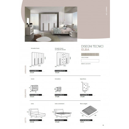 MCS - Elba 6 Wooden Doors Wardrobe