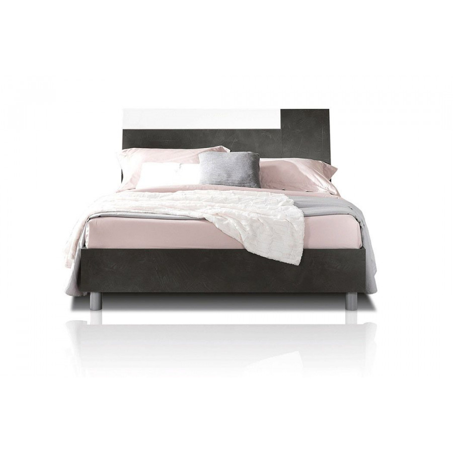 MCS Panarea King Size Bed - Dark Gray