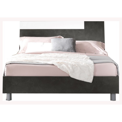 MCS Panarea King Size Bed - Dark Gray