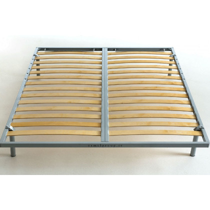 MCS - Camel Wooden Slats Frame Folded with Legs