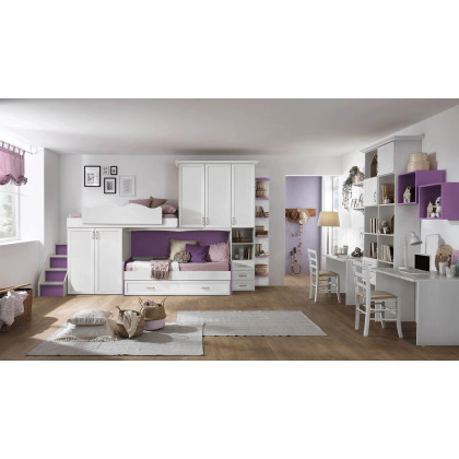 MCS - AF03 Wardrobe with Elevated Bed
