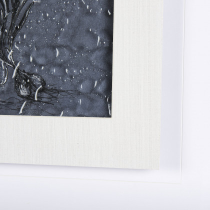Mercana Botanical Sketches III - Blue/White, Medium