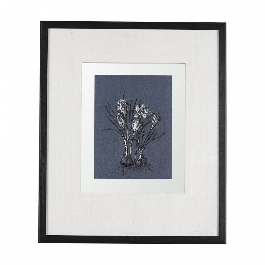 Mercana Botanical Sketches V - Blue, Medium