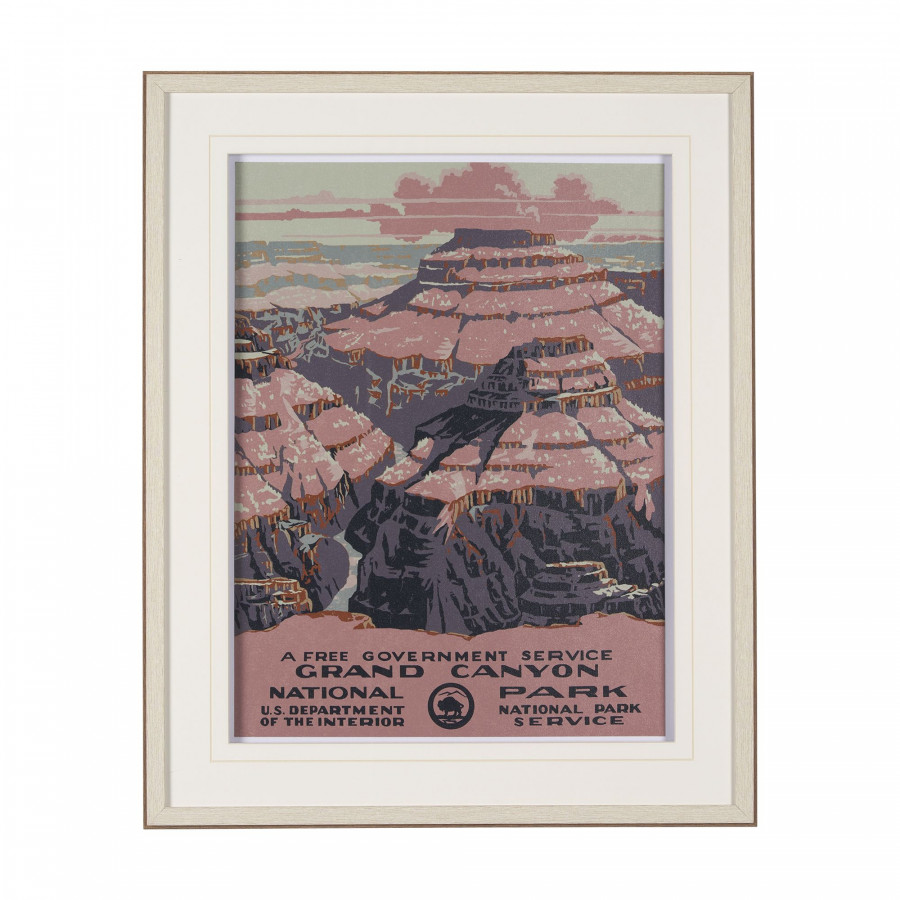 Mercana Grand Canyon National Park - Framed Art Print Matted under Glass