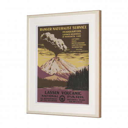 Mercana Lassen Volcanic National Park - Framed Art Print Matted under Glass