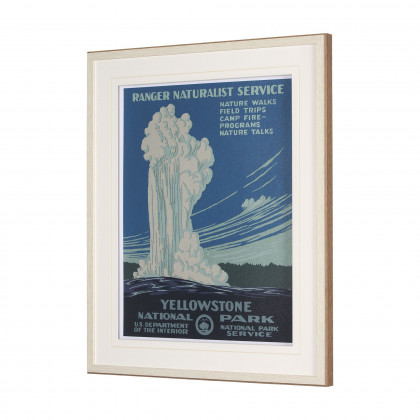 Mercana Yellowstone National Park - Framed Art Print Matted under Glass