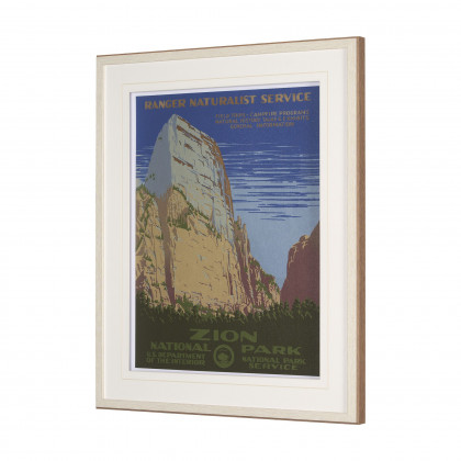 Mercana Zion National Park - Framed Art Print Matted under Glass (15282)