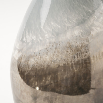 Mercana - Erie Vase in Gray/White, Glass