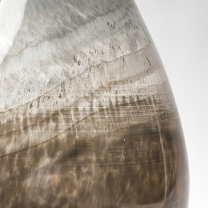 Mercana - Erie Vase in Gray/White, Glass