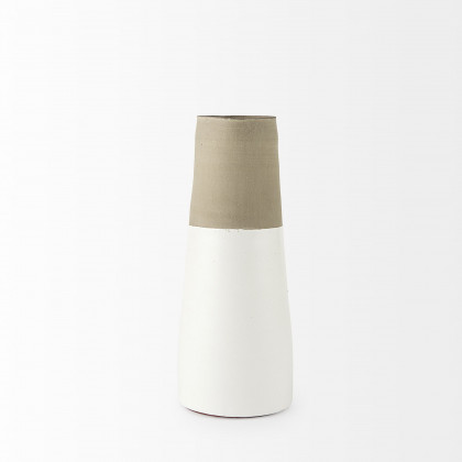 Mercana Garand Ceramic Jug - White/Natural, Medium