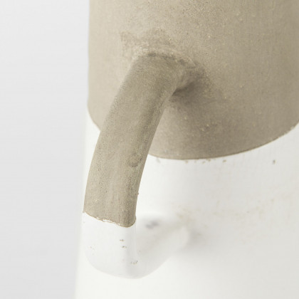 Mercana Garand Ceramic Jug - White/Natural, Medium