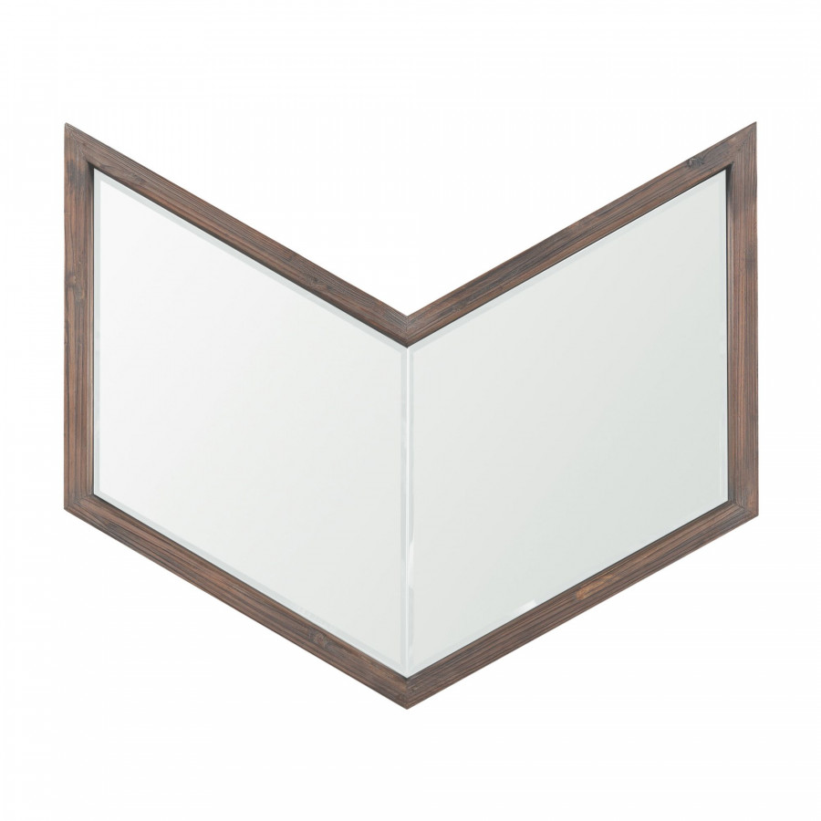 Mercana Chevren Medium Frame Mirror - Brown