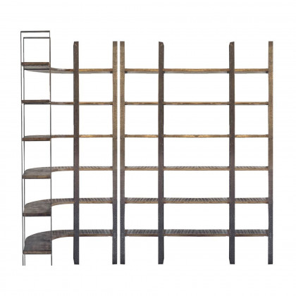 Mercana Taunton I Shelving Unit - Brown/Black