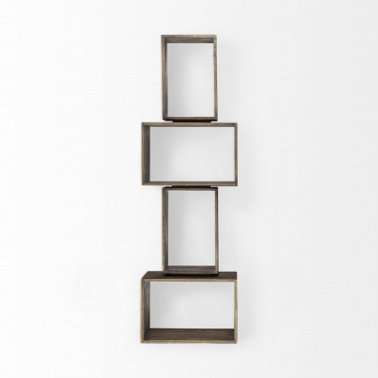 Mercana Simul Shelving Unit - Brown