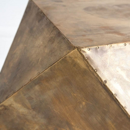 Mercana Exagoni Hexagonal End Table - Gold